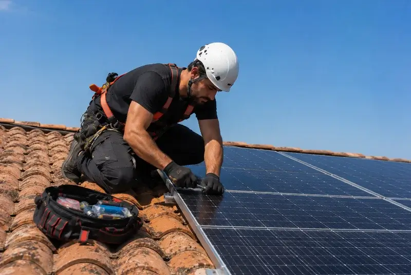 Maintenance et monitoring de panneaux solaires à Villasavary