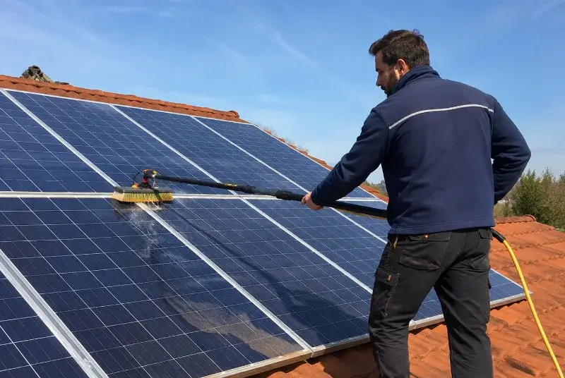 Nettoyage et entretien de panneaux solaires à Villasavary